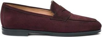 Santoni Suede Carla Loafer in Red at Nordstrom, Size 10.5