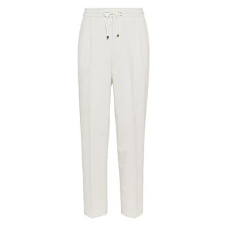 Brunello Cucinelli Hombre, Pantalones, Blanco, Talla: L
