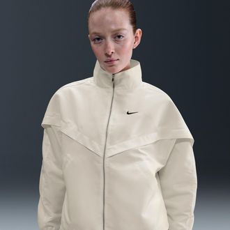 Nike Womens Nike Sportswear Windrunner Shine Jacket in White | HV2467-133