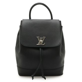 Louis Vuitton Black Galle Noir Leather Backpack (Pre-Owned)