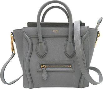 Celine Pre-owned Handbags, female, Gray, Size: ONE SIZE Pre-owned Leather celine-bags