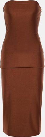 Sportmax Bilma strapless jersey midi dress