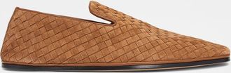 Bottega Veneta Men & apos;s Palazzo Intrecciato Suede Loafers