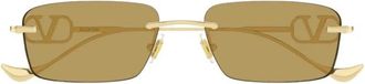 Valentino Garavani Vg 0067S Zonnebril - Dames - Zonnebrillen - Geel - ONE Size - Nylon - Accessoires