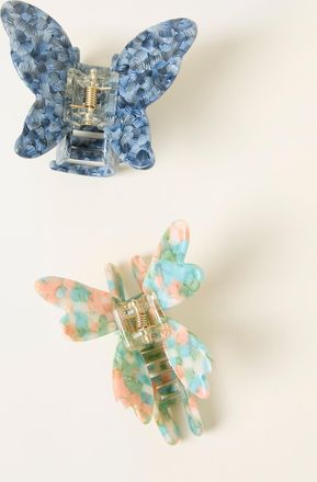 Fat Face FatFace Multi 2 Pack Butterfly Dragonfly Claw Clips