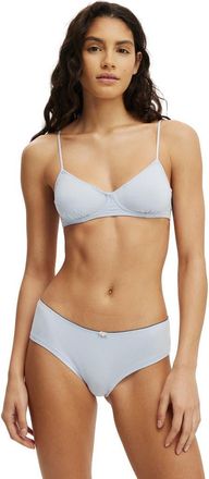 Cotton On Womens Demi Jersey Bralette in Violet Blue at Nordstrom, Size X-Small