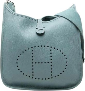 Herm&egrave;s Pre-owned Denim shoulder-bags - Dames - Vintage Schoudertas - Blauw - ONE Size - Denim - Vintage