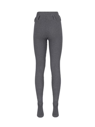 Prada Womens Trousers Grey Cotton Polyamide