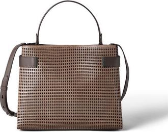 Brunello Cucinelli Leather Essence top-handle bag in Brown at Nordstrom