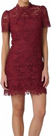 Shoshanna Ella Dress In Burgundy