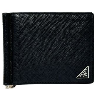 Prada Saffiano Nero Saffiano Money Clip (Pre-Owned)