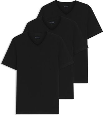 BOSS Three-pack of cotton V-neck undershirts