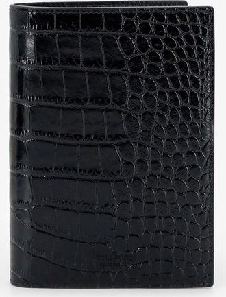 Tom Ford Portacarte in pelle con stampa cocco - TOM FORD - gender_Man