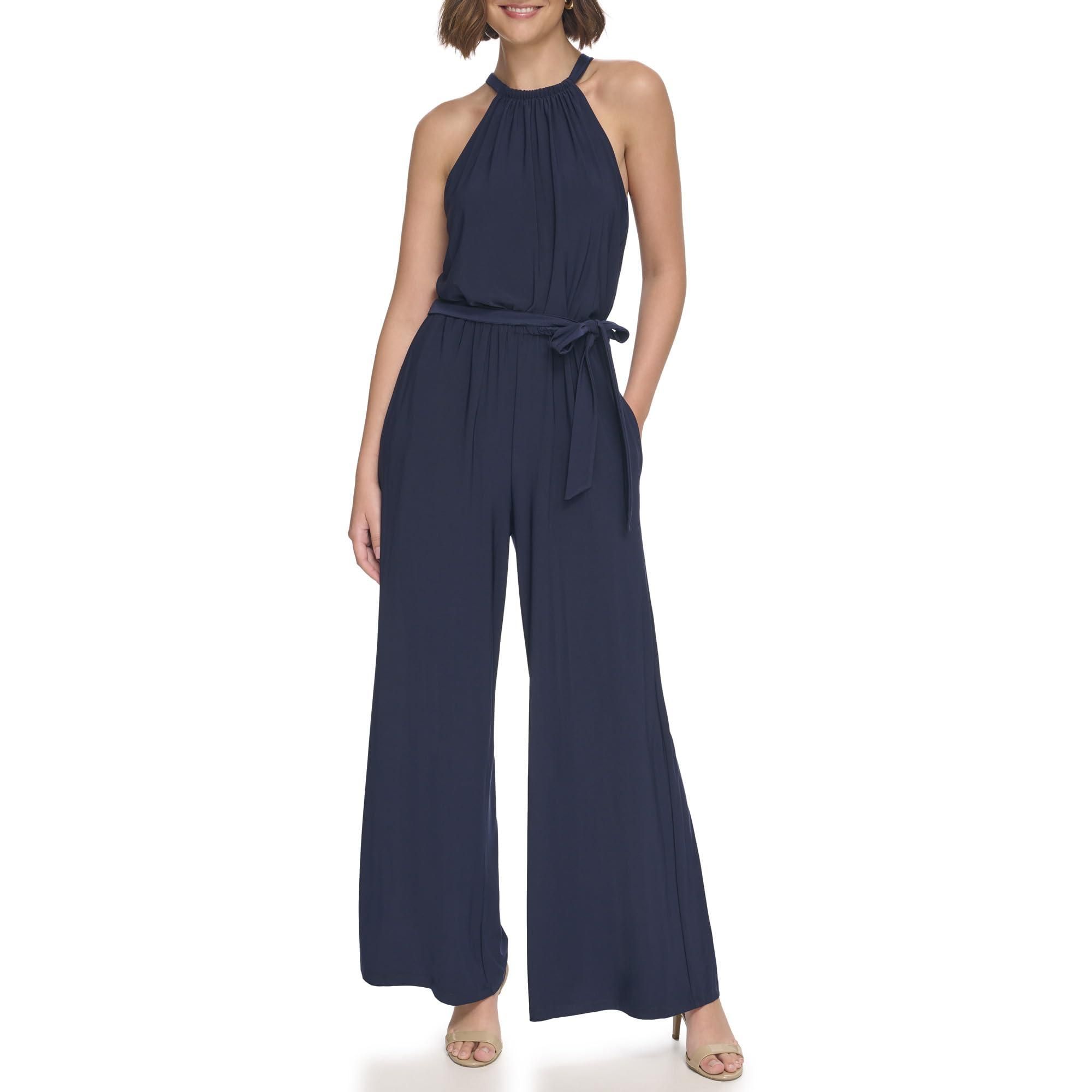 Eliza j jumpsuit navy deals