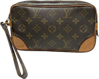 Louis Vuitton Monogram Brown Monogram Clutch Bag (Pre-Owned)