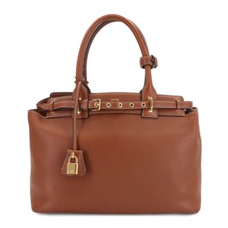Celine Brown Leather Tote Bag (Pre-Owned)
