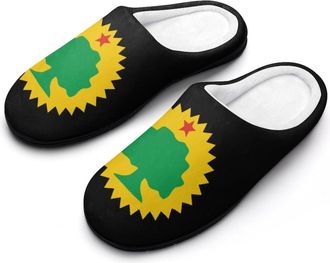 Generic Flag of The Oromo Funny Womens Cotton Slippers Shoes Novelty Soft Non-Slip Sole Home Shoe