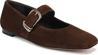 Vince Daniela Mary Jane Flat in Clove Suede at Nordstrom, Size 5.5