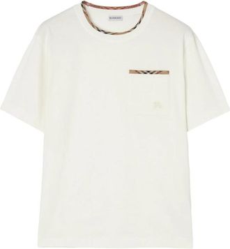 Burberry Check-trim Cotton T-shirt