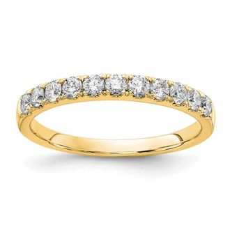 Diamond2Deal 14k Gold Lab Grown Diamond Wedding Band Ring 1/2Ct Clarity- VS Color- G-H