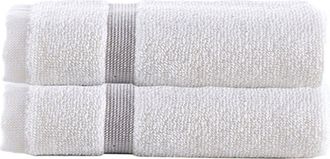 Brooks Brothers Contrast Border 2Pc Wash Towels