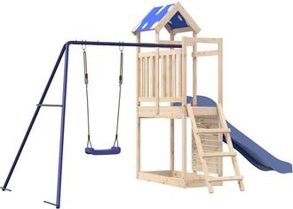 vidaXL Parque Infantil De Exterior De Madera Maciza De Pino Vidaxl