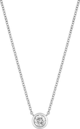 Bony Levy Diamond Bezel Pendant Necklace - 0.25 ctw. in 14K White Gold at Nordstrom Rack