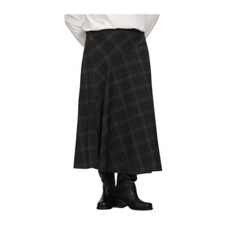 Object Object - Diena Lange Rok - Dames - Rokken - Grijs - Maat: M Viscose