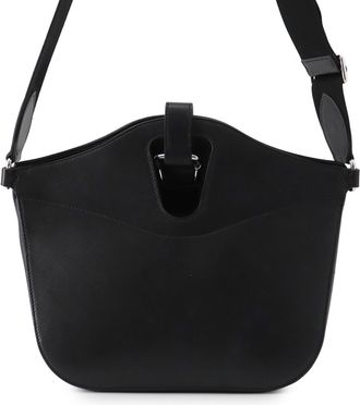 Herm&egrave;s Kara Black Canvas Handbag Tote Bag (Pre-Owned)