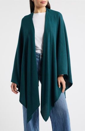 Loveappella Rib Shawl in Dark Teal at Nordstrom