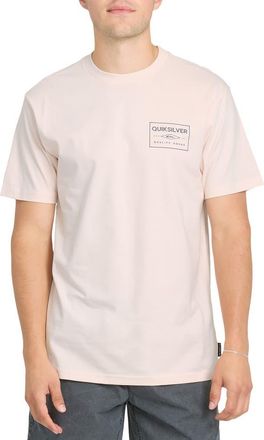 Quiksilver Stamped Short Sleeve Graphic Cotton T-Shirt in Rosewater at Nordstrom, Size Xx-Large