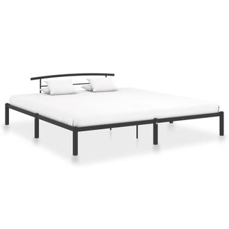 vidaXL Estructura De Cama De Metal Negro 200x200 Cm Vidaxl