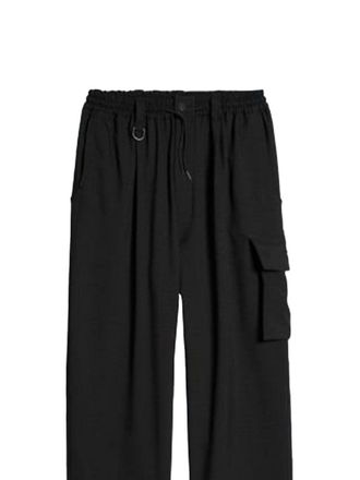 Yohji Yamamoto Side Flap Pocket Cargo Pants - Black