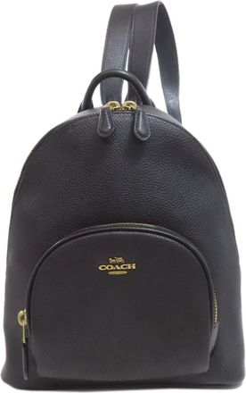 Coach Black Leather Backpack (Pre-Owned)