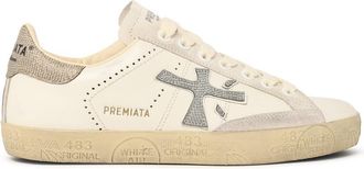 Premiata Stevend White Leather Sneakers