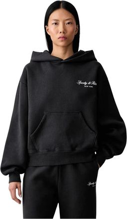Sporty & Rich Hoodies - Dames - Hoodies - Zwart - M - Hoodies & sweatvesten