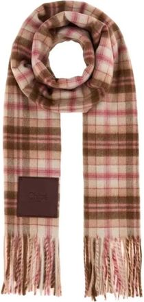 Chlo&eacute; Sjaal met ruitpatroon - Dames - Accessoires - Veelkleurig - Maat: ONE Size Kasjmier