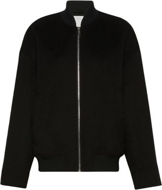 Max Mara Bomber van puur wol dubbelzijdig - Dames - Bomber jackets - Zwart - 3XS - Wol - Jassen