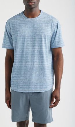 Tommy Bahama Wave Break Flip Reversible Performance T-Shirt in Bering Blue at Nordstrom, Size 3Xlt