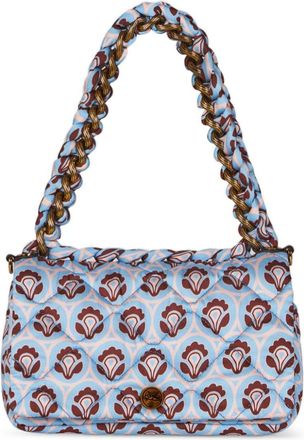 Etro medium Bond quilted shoulder bag - women - Polyester/Polyester/Calf Leather - One Size - Blue