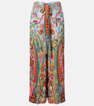 Etro Paisley wide-leg pants