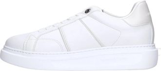 Harmont & Blaine Faux Leather Sneakers - Heren - Sneakers - Wit - 40 EU - Leer - Schoenen