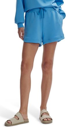 Varley Ollie High Waist Sweat Shorts in Azure Blue at Nordstrom, Size X-Small