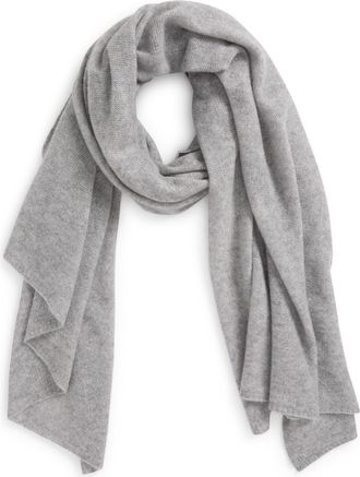 Vince Featherweight Cashmere Scarf in Grey at Nordstrom