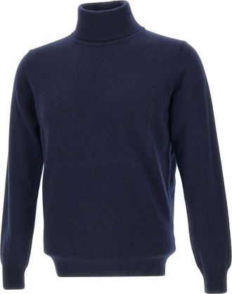 KANGRA Turtleneck Trui - Heren - Coltruien - Blauw - XL - Wol - Truien & Vesten
