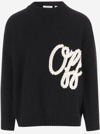 Off-white Black Script Knitted Sweater