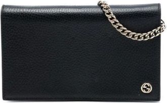 Gucci Pre-owned Clutches, female, Black, Size: ONE SIZE Pre-owned Betty Wallet on Chain