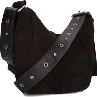 Shabbies Amsterdam Platamini Studs - Dames - Tassen - Bruin - Maat: ONE Size Leer