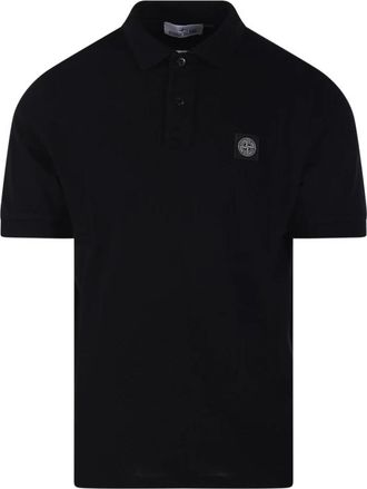 Stone Island S/S Polo Slim Fit - Heren - Polos - Zwart - S - Katoen - Tops