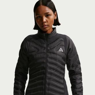 Nike Womens Nike ACG Lava Loft Therma-FIT Trail Running Jacket in Black | IO9134-010